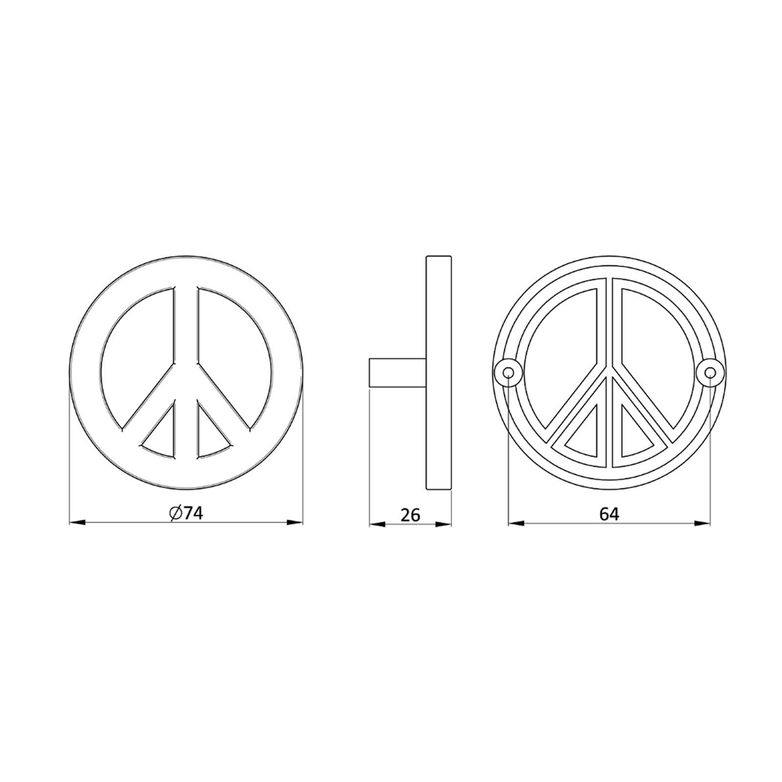 Peace Sign 8282-74 - Image 2