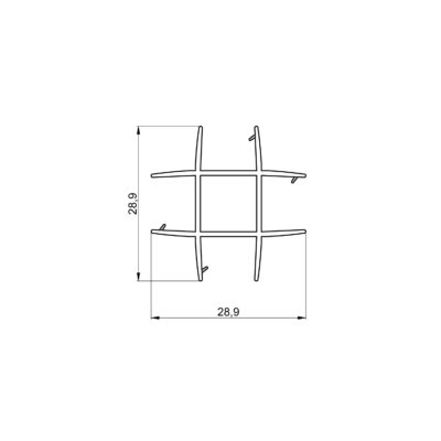 SP118 - Glass Partitions Connector