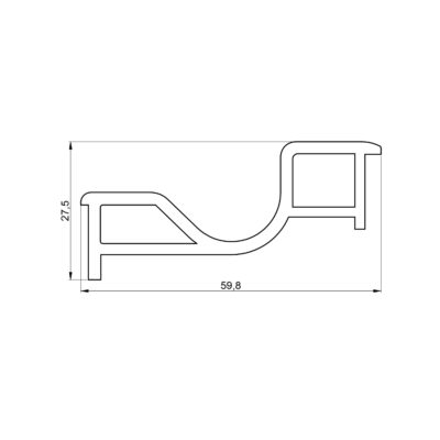 SP180 - Refrigerator Door Frame Profile