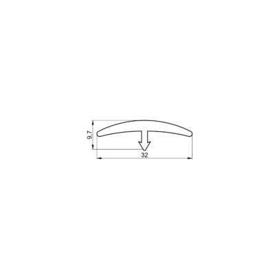 SP67 - Profilé de butoir mural